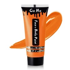 Go Ho Orange Face Body Paint Washable,Halloween Orange Makeup 2.37oz 