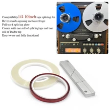 1/4 10 Inch Tape Splicing Set Tape Splicing Block for Recorder Open Reel Tape