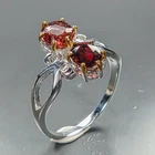 Jewelry gem Natural Tourmaline Ring 925 Sterling Silver Size 7 /R473845