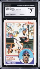 1983 TOPPS #500 REGGIE JACKSON CGC 7