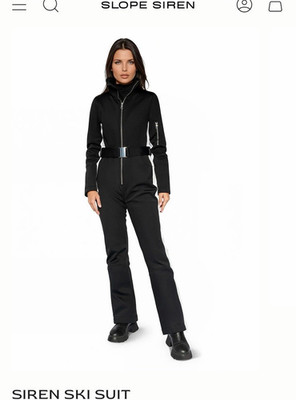 Slope Siren Women s Ski Suit Snowsuit S Black/White Softshell Waterproof