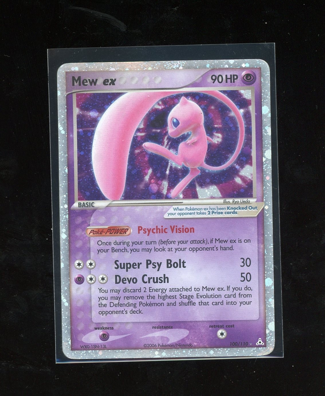 2006 Pokemon EX Holon Phantoms Mew EX Holo Foil Rare 100/110