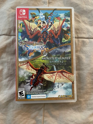 Monster Hunter Stories Switch Game w/Case (**Note: ONE GAME ONLY/ Case shows 2)