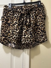 It's Fashion Women's Size S Leopard Print Pants Elastic Waist"