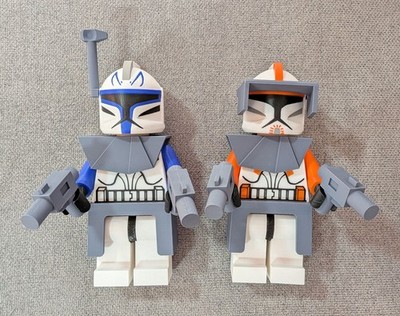 Lego Figur 5:1 3D Druck Star Wars Clone Commander Captain Rex 26 cm + Cody 21 cm