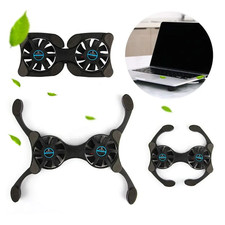 Foldable USB Laptop Cooling Stand Dual Fan Mini Cooler Pad 7-15 inch Octopus