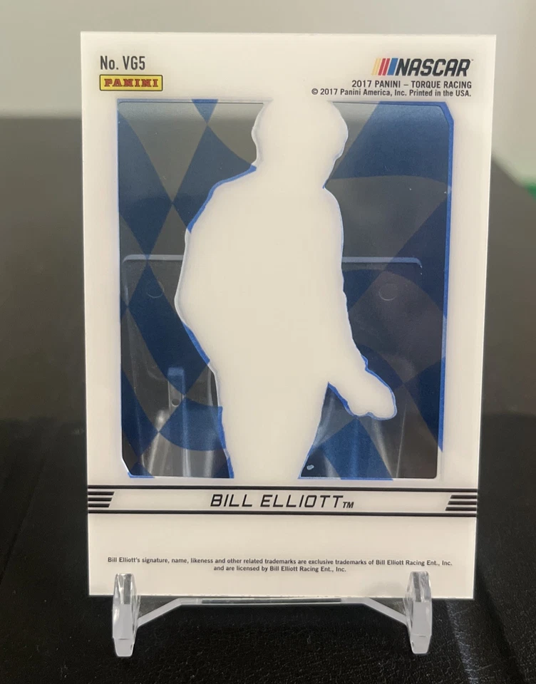 2017 Panini Torque - Visions of Greatness Bill Elliott #VG5 Blue /99 - Image 2 of 2