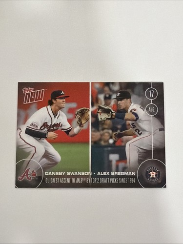 2016 Topps Now 366 Dansby Swanson / Alex Bregman