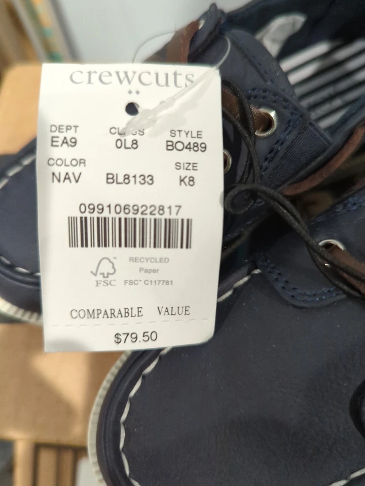 Zapatos de barco Crewcuts J Crew para niños talla 8 (nuevos sin caja) Foto 4 de 4