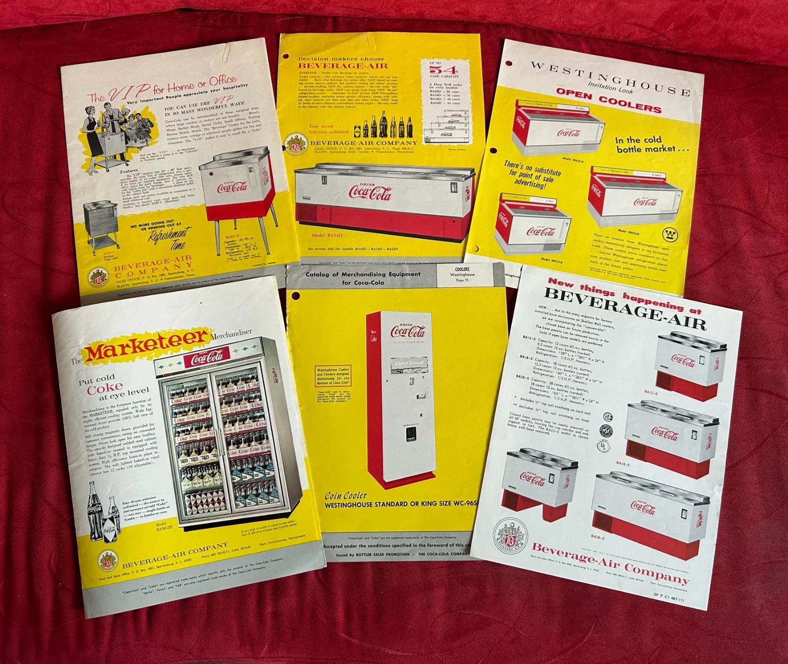 1960s Coca-Cola Beverage-Air Westinghouse Coolers Brochures Fliers Collection
Opens in a new window