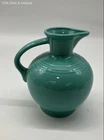 Vintage Fiesta Disc Pitcher Homer Laughlin Turquoise Earthenware HLC USA