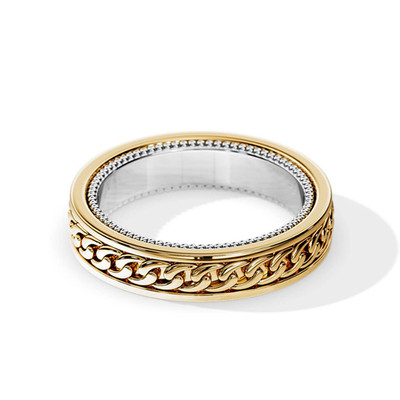 Gold schlicht Verlobungsring Damen Ehering massiv 14K mehrfarbig Größe 5 6 7 8