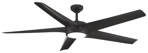 Minka Aire Skymaster 65" Ceiling Fan - Coal 5-Blade Remote Control - Picture 1 of 2