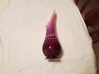 VINTAGE 12 + FENTON PLUM HOBNAIL OPALESCENT ART GLASS  NICE — photo 3