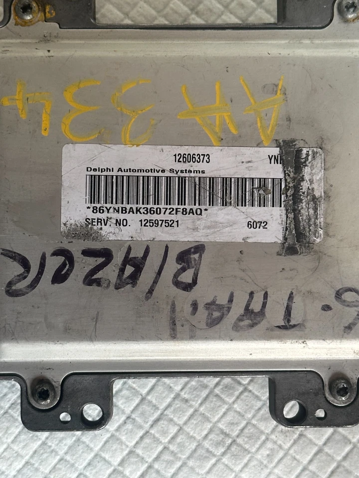 2005 - 2007 雪佛兰开拓者发动机控制模块 ECM 12606373 原始设备制造商 — 第 3/3 张图片