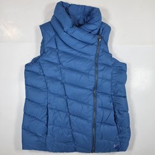 L.L. Bean Boundless Down Puffer Vest Women's Size Large Regular Blue Pre-owned