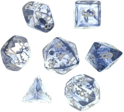 Chessex Polyhedrals: Nebula Black/White
