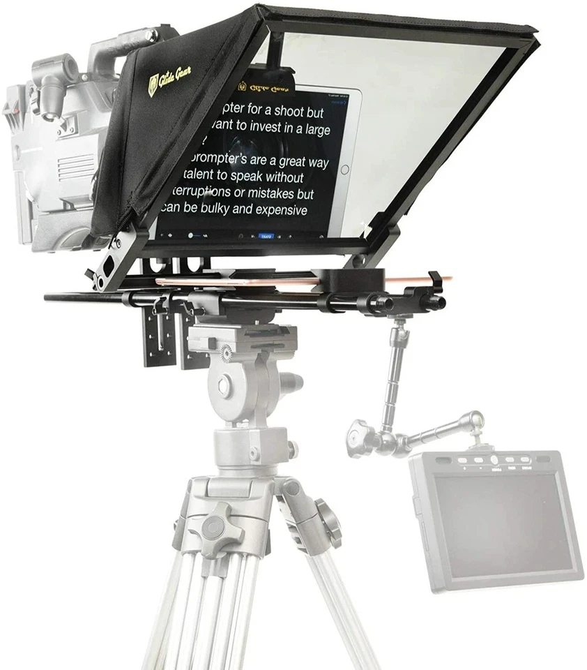 Glide Gear TMP 750 Profesional Autocue Tablet Trípode Teleprompter Estuche Rígido Foto 2 de 3