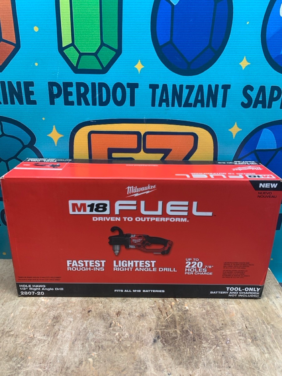 Milwaukee 2807-20 M18 Fuel Hole Hawg Cordless Right Angle Drill