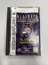 Ultimate Mortal Kombat 3 (Sega Saturn, 1996) COMPLETE CIB w/ Reg Card