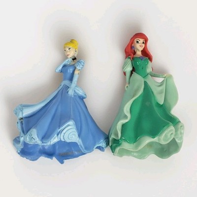 Disney Princess Cake Toppers Ariel Cinderella 3''