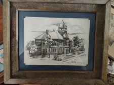 Vintage Rose Center, Tennessee Signed Numbered Artist Print Wendy Leedy