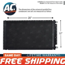 A/C Universal Condenser Parallel Flow 12 x 20 O-ring #6 And #8