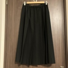 Comme des Garcons Black Pleated Long Skirt M Size, Used