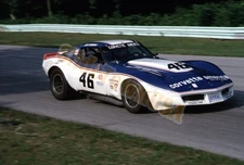 Vintage 35mm Kodachrome Slide Corvette America Trans-Am Race Car 46 X-4432