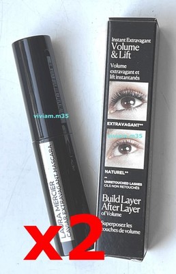 Neu im Karton Laura Mercier Caviar Extravagante Mascara im Farbton Schwarz 4,5 ml x 2