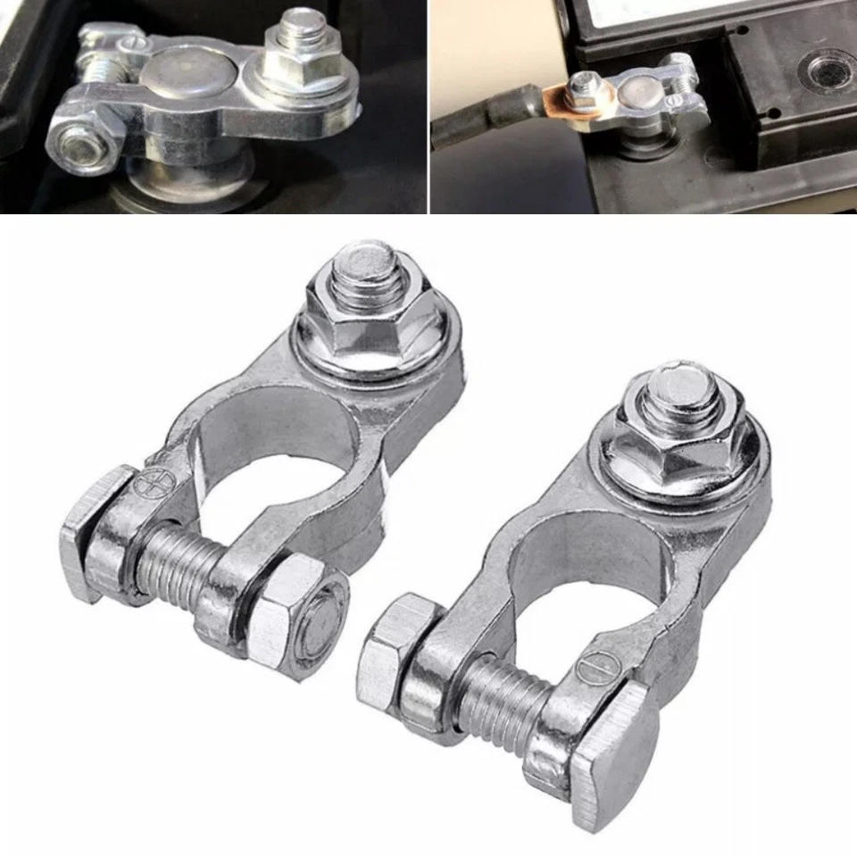 Conector de batería de coche de 16-18 mm clips de abrazadera de terminal cabezal de pila de zinc para camión furgoneta Foto 3 de 4
