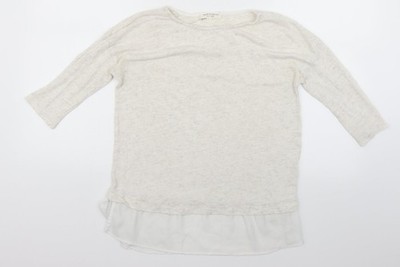 Back to Basics Damen Beige Basic Bluse Größe 6