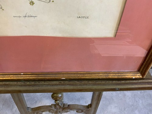 ALTES MANUSKRIPT GERAHMT HINTER GLAS 51x66cm - Bild 4 von 5