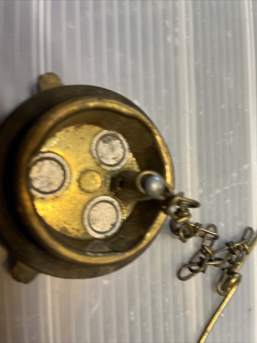 Velvac Brass Gas Fuel Cap Threaded 68G-3 Garage Find - Bild 3 von 6