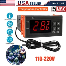 AC 110V Universal STC-1000 Digital Temperature Controller Thermostat w/ Sensor