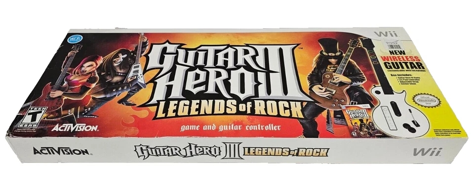 New Sealed Guitar Hero III Legends of Rock Wireless Les Paul Bundle Nintendo Wii - Image 2 of 4