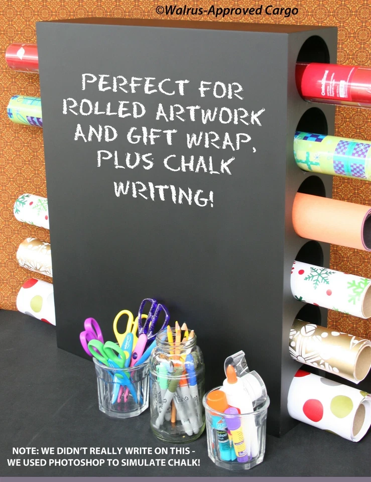 POTTERY BARN CHALKBOARD ART HOLDER - NIB - GET ROLLING WITH SOME GREAT STORAGE! - Image 2 of 4