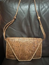 Vintage snakeskin bag, 11  x7  
