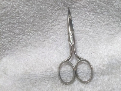 Solingen Pointed Blade Scissor Made Germany 4'' Great Vintage Condition