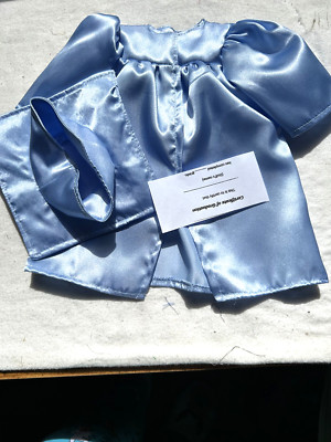 Fits American Girl 18'' Doll Clothes - Blue Satin Graduation Gown & Cap