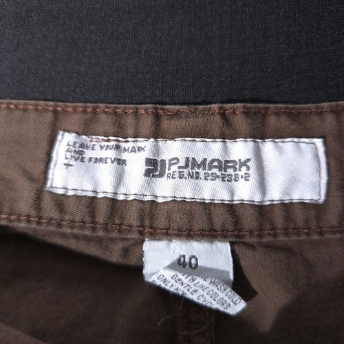 PJ Mark Cargo Shorts Mens 40 Brown Flat Front Drawstring Pockets Cotton Solid - Picture 12 of 15