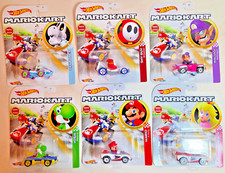 NEW Hot Wheels 1:64 Mario Kart Diecast Car Lot MAIRO WALUIGI YOSHI SHYGUY PEACH