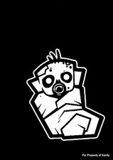 Stocking Stuffer Walking Dead Zombie Baby Toddler Kid Family Car Decal Sticker