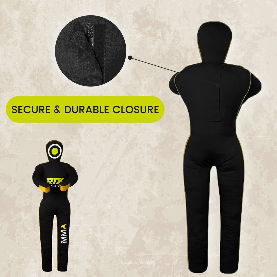 RTX Sports MMA Judo Grappling Dummy - Punch Bag - Stehende Canvas Ungefüllt - Bild 4 von 4
