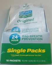 SmartMouth Original Activated Dual-Solution Breath Rinse Singles (10) ct 1 box