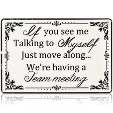 Funny Office Cubicle Decor Funny Office Metal Tin Signs 12 x 8 Inch , If You See