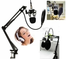 MICROFONO a Condensatore AUDIO PROFESSIONALE kit studio set di registrazione voc