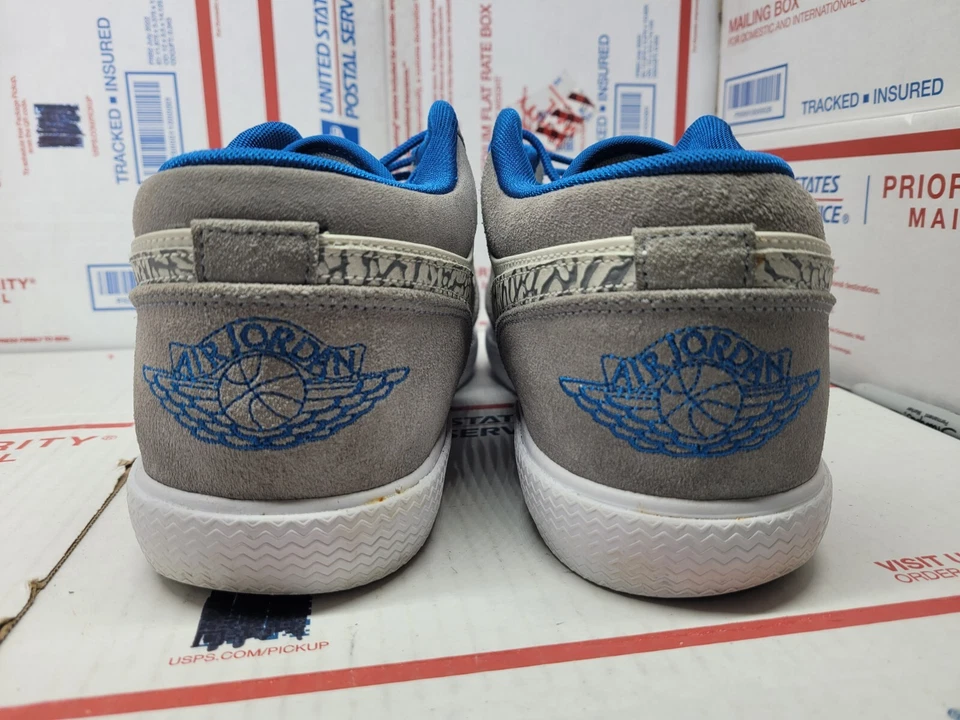 Nike Air Jordan Retro 1 V.1 481177-106 Azul Militar/Gris Para Hombre Talla 13 Usado Foto 3 de 4