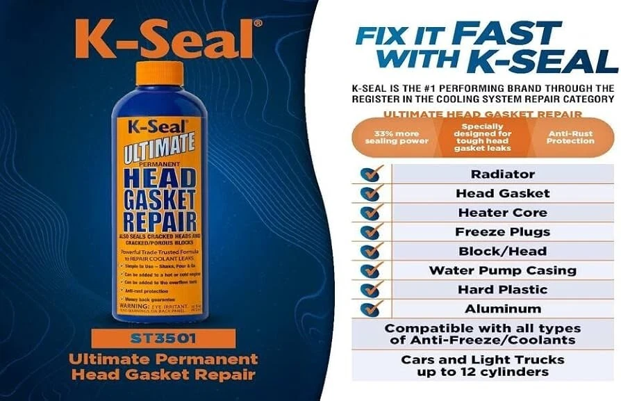 K-Seal ST3501 Pour and Go Permanent Head Gasket and Block Repair, 16 fl. oz - Image 2 of 4