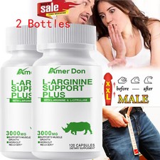 Nitric Oxide Booster Supplement - L-Arginine, L-Citrulline 1920mg - 2x120Tablets